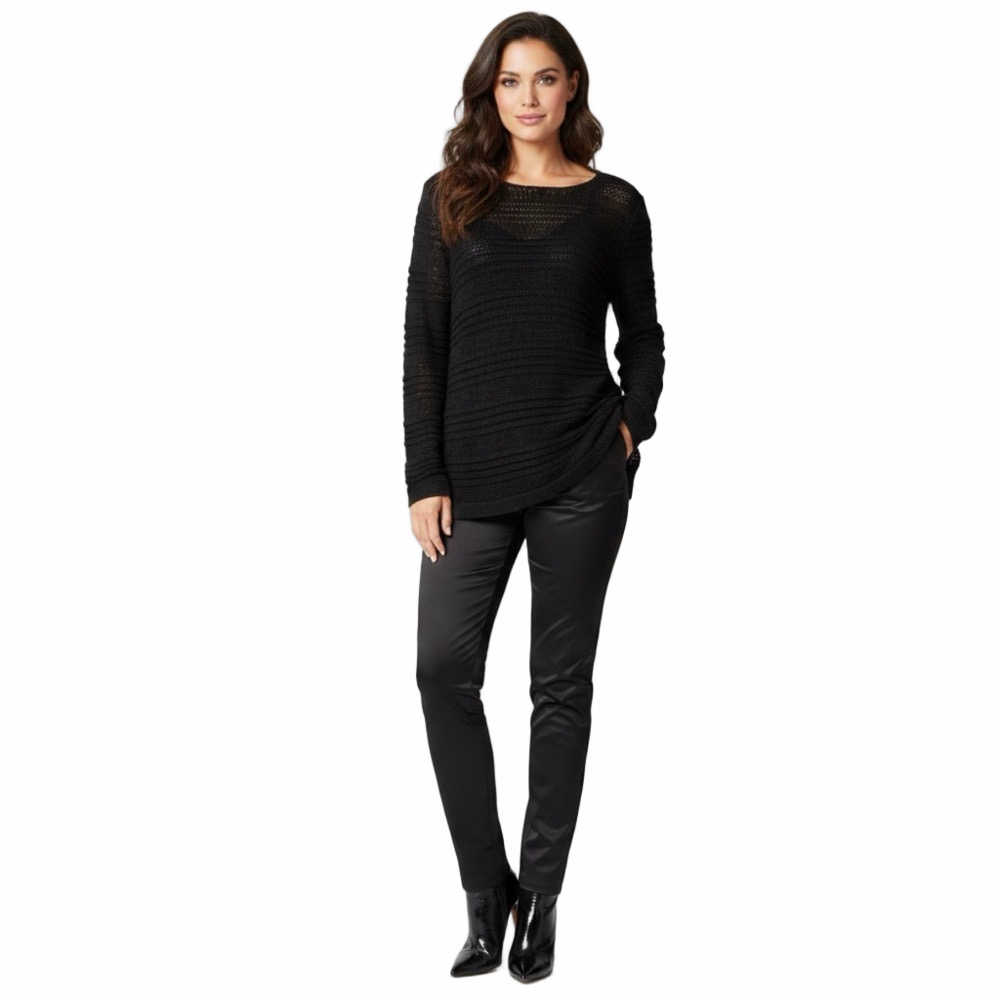 “DANA Buchman” Black Dressy Sweater, Size Lady’s Large